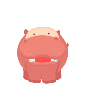 Cartoon Hippo Graphic