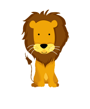 Cartoon Lion Graphic